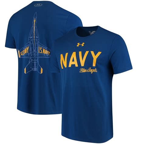 Under Armour Navy Midshipmen Blue Blue Angels Two Sided Performance T Shirt