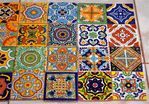 24 Mexican Talavera Tileshand Painted 4 X 4
