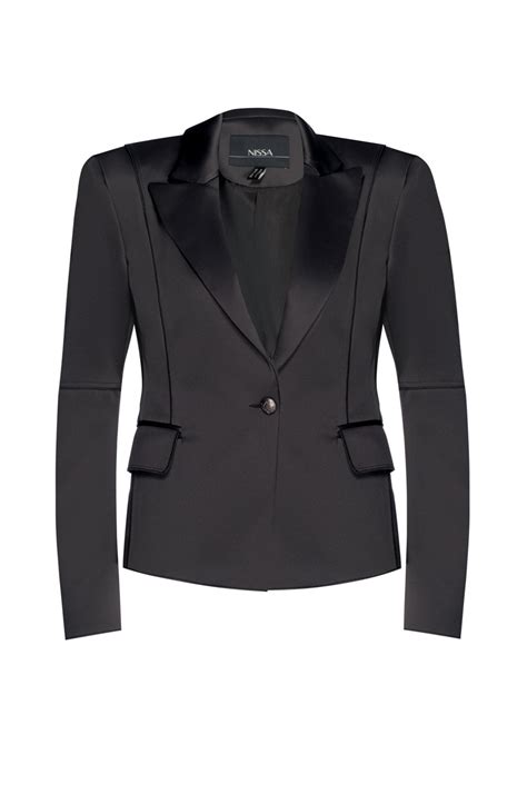 Elegant Blazer With Lapels S9036 Nissa