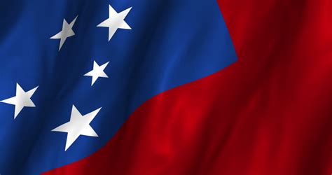 He samoan flag features primary colors of blue, red and white. Western Samoa Flag Waving Stock Footage Video 2974372 - Shutterstock