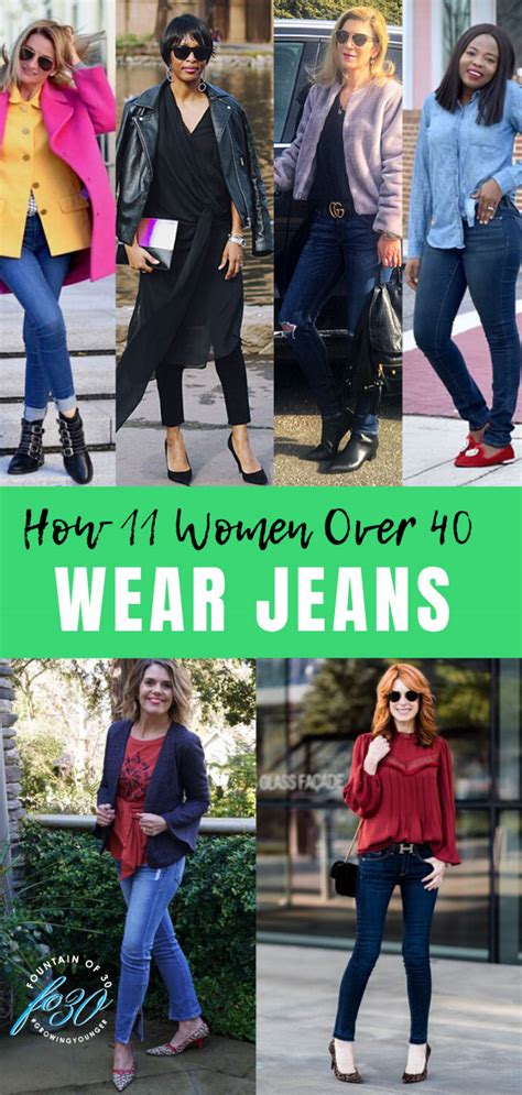 11 Women Over 40 And How They Wear Jeans