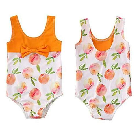Stylesilove Styles I Love Baby Toddler Girl Peaches One Piece