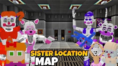 👉el Mejor Mapa De Fnaf Sister Location Para Minecraft Mcpe Y Mcbe