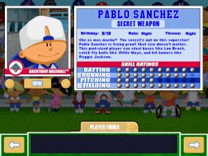 In the game, the players take a managerial position by making a team consisting of different players that have to play against opponents. Download Backyard Baseball 2001 (Windows) - My Abandonware