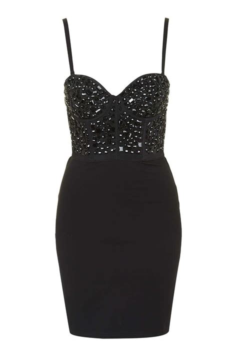 Black Out Black Bodycon Beaded Dress By Wyldr New In Dresses