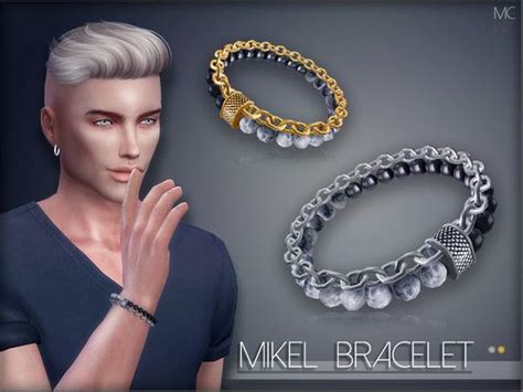 New Mesh Found In Tsr Category Sims 4 Male Bracelets Sims 4 Teen