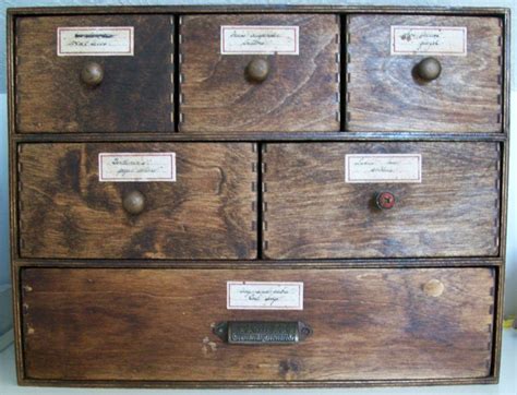 I love apothecary cabinets.well actually i love little drawers.love! DIY Apothecary Box | Ikea boxes, Ikea hack, Apothecary cabinet