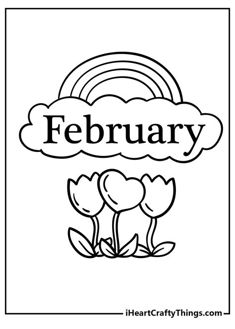 February Coloring Page Home Design Ideas