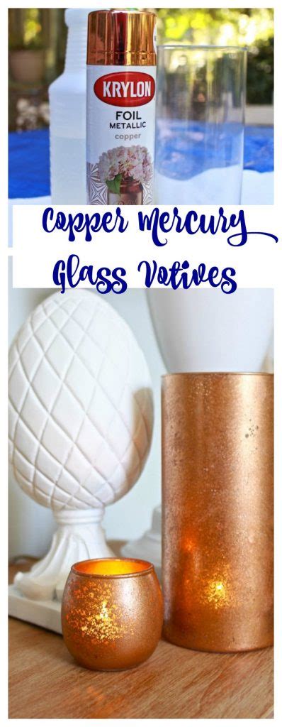 Our product range includes a wide range of copper antiqued mercury votive holder, electic mercury votives, mercury glass votive candle set, antiqued mercury candle holder and mercury glass votive candle. DIY Copper Mercury Glass Votives - 2 Bees in a Pod