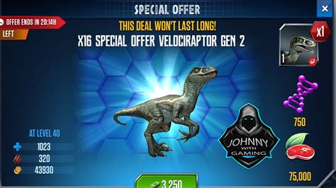 Jurassic World The Game Special Offer Velociraptor Gen 2 Card Pack 3 2020 Youtube