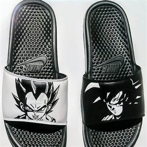 Dragon ball z goku flying nimbus shenron shoes. Nike Shoes | Dragon Ball Z Custom Slides Shoes Flip Flop ...