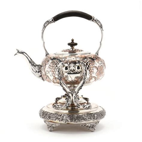 A Sheffield Silver Plated Spirit Kettle On Stand Lot 4264 Fine