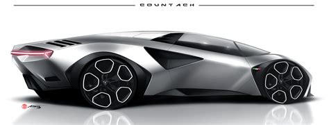 Alan Derosier Lamborghini Countach Remastered Concept Cars Super