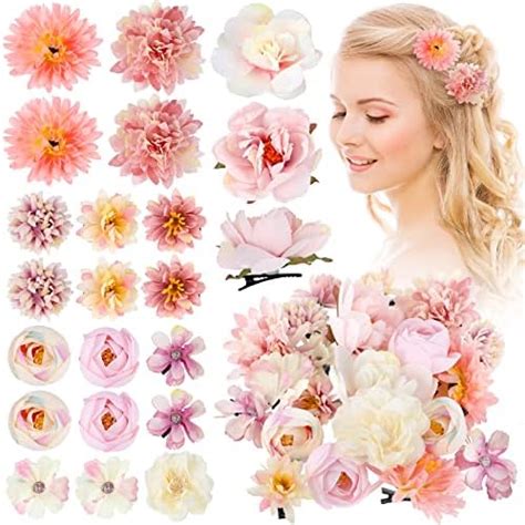 Amazon Com Bbto Pieces Flower Hair Clip Rose Hair Clips Hair