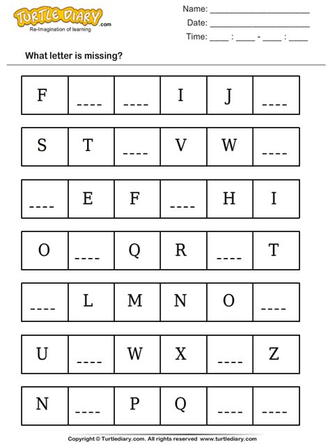 Identifying Letters Worksheet