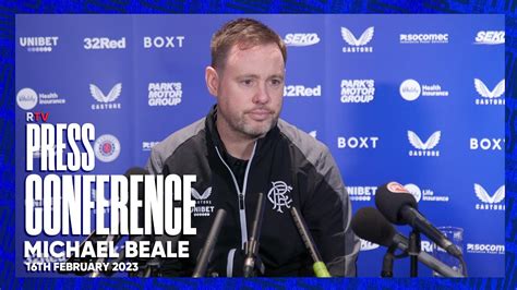 Press Conference Michael Beale 16 Feb 2023 Youtube
