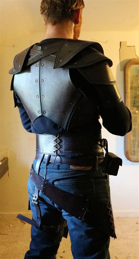 Leather Armor Back By Medievalmatt In 2023 Leather Armor Medival