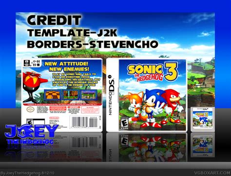 Sonic The Hedgehog 3 Nintendo Ds Box Art Cover By Joeythehedgehog