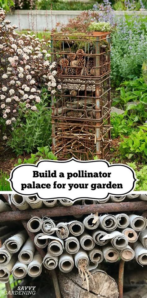 Build A Pollinator Palace To Display In Your Garden Pollinator Garden Pollinator Garden