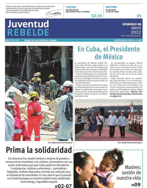 qué trae la prensa cubana domingo 8 de mayo de 2022 daily news