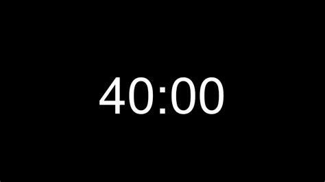 40 Minutes Timer Countdown From 4000 Youtube