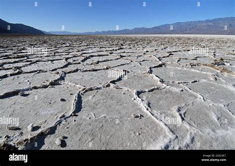 The Salt Flats Of Badwater Basin In Death Valley National Park The