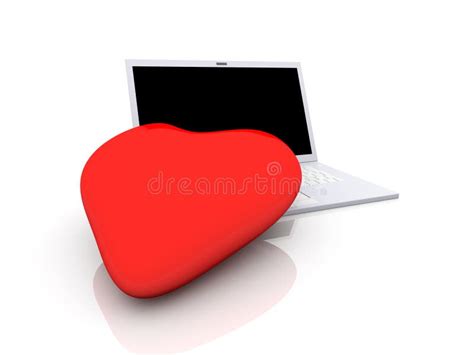 Laptops In Love Stock Illustration Illustration Of Dating 15929617