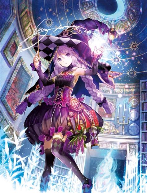 She Is A Witch Tag Purple Eyespurple Hairmagic Stickhatand