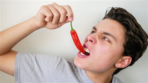 Eating Super Spicy Peppers Youtube