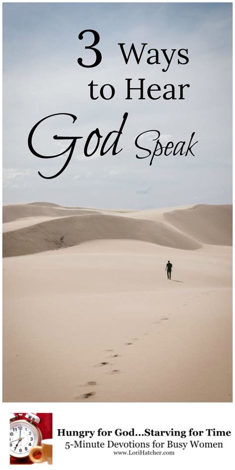 Hungry For God 3 Ways To Hear God Speak