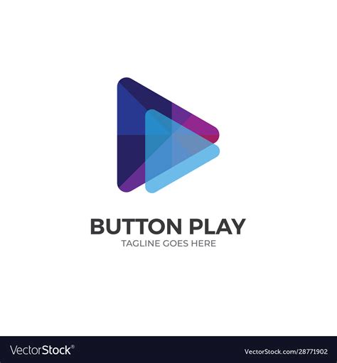 Play Button Icon Royalty Free Vector Image Vectorstock Ffa