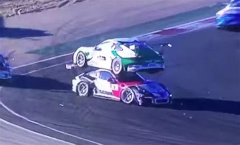 Porsche Race Car Crash