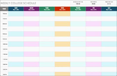 editable weekly time planner template sampletemplatess