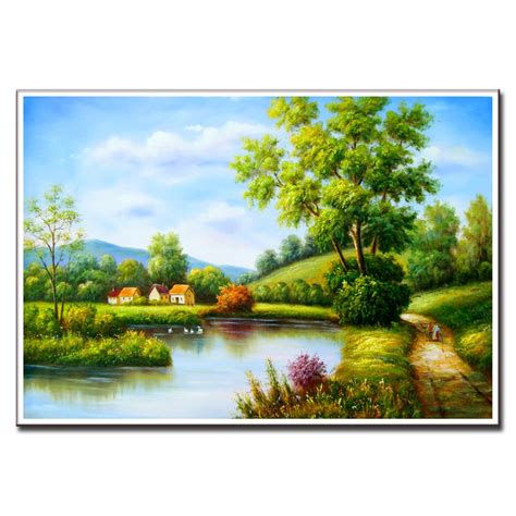 Buy Rural Scenery Oil Painting On Canvas