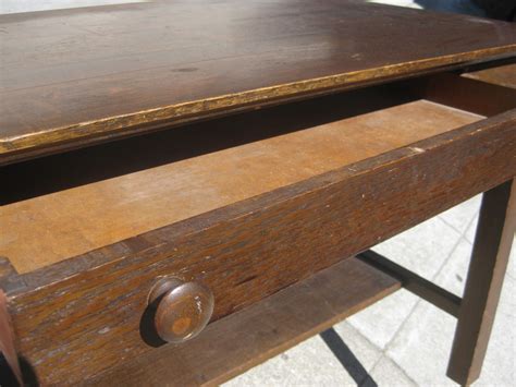 Uhuru Furniture And Collectibles Sold Antique Mission Oak Desk 175