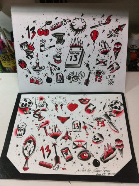 Friday The 13th Tattoo Sheets