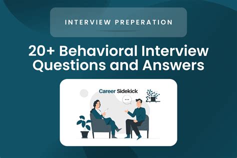 20 Behavioral Interview Questions And Answers Career Sidekick