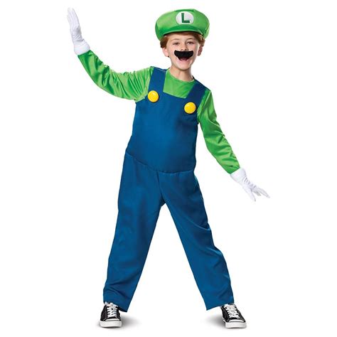 Disguise Super Mario Brothers Luigi Deluxe Boys Costume At Discount
