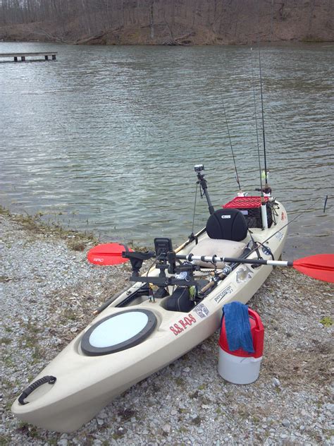 My Rigged Kayak With Action Camera And Fish Finder Kayak Fishing