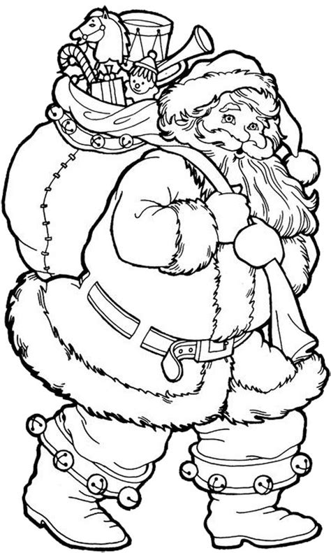Old Fashioned Santa Coloring Pages Coloring Pages