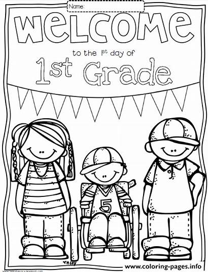 Coloring Welcome Grade Pages Sheets Printable 6th