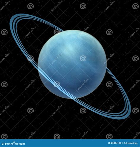 Uranus In Space Stock Illustration Illustration Of Blue 23824138