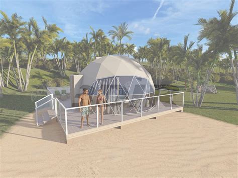 Beach Dome Tent For Eco Lodge Resort Pool Canopy Dome Tent