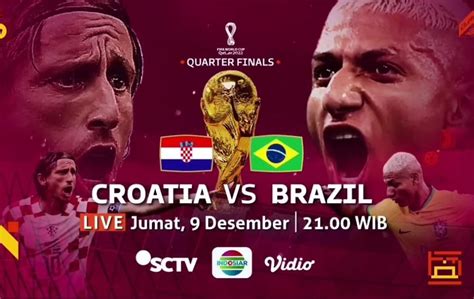 croatia vs brazil fifa world cup 2022 link live streaming gratis sekali klik langsung nonton