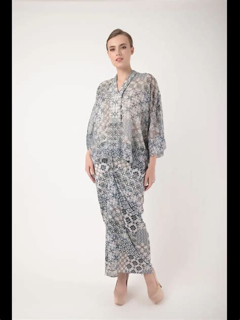 radzuan radziwill ariel baju kurung batik paero steel grey m gray we rent fashion