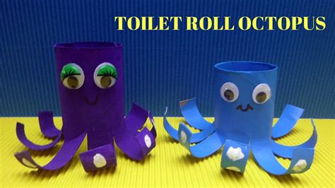 How To Make A Toilet Paper Roll Octopus Toilet Paper Roll Crafts