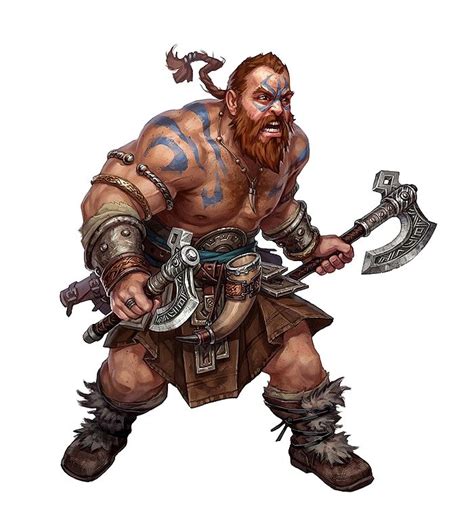 Male Dwarf Barbarian Pathfinder Pfrpg Dnd Dandd D20 Fantasy Fantasy