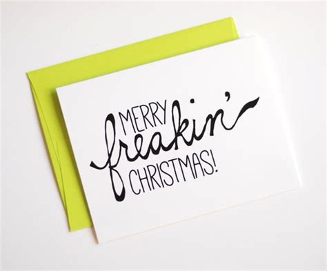Items Similar To Funny Christmas Card Christmas Card Set Merry