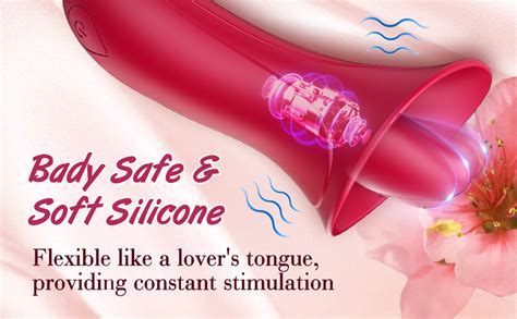 Clitoral Licking Rose Vibrator For Women Sex Toys For Women Tongue Vibrator Rose
