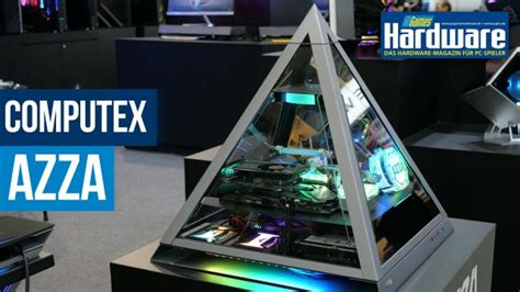 Azza Auf Der Computex Extravagantes Pyramiden Gehäuse Und Schreibtisch Pc